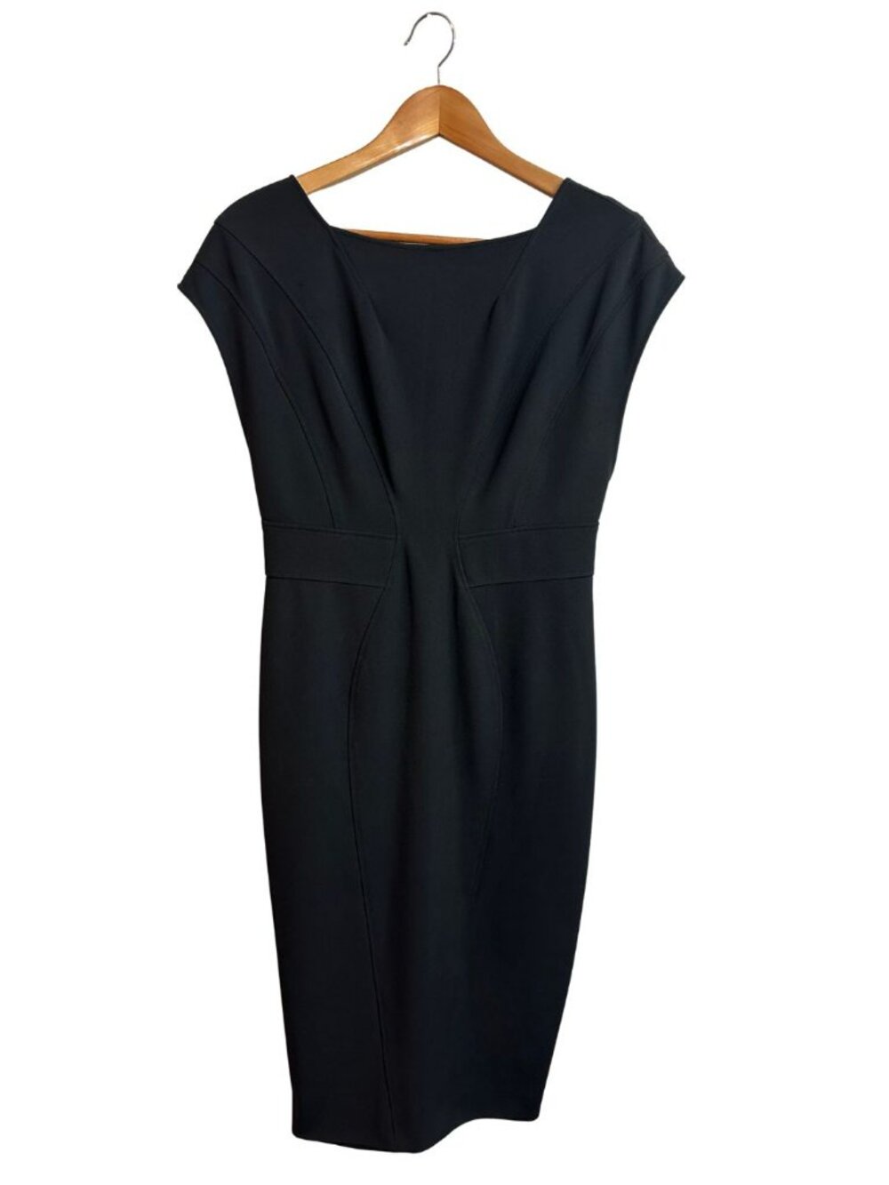 ZAC by Zac Posen Black Knit Sheath Dress | Classic Little Black Dress | Size 4